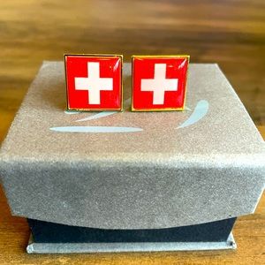 Swiss Flag Cufflinks